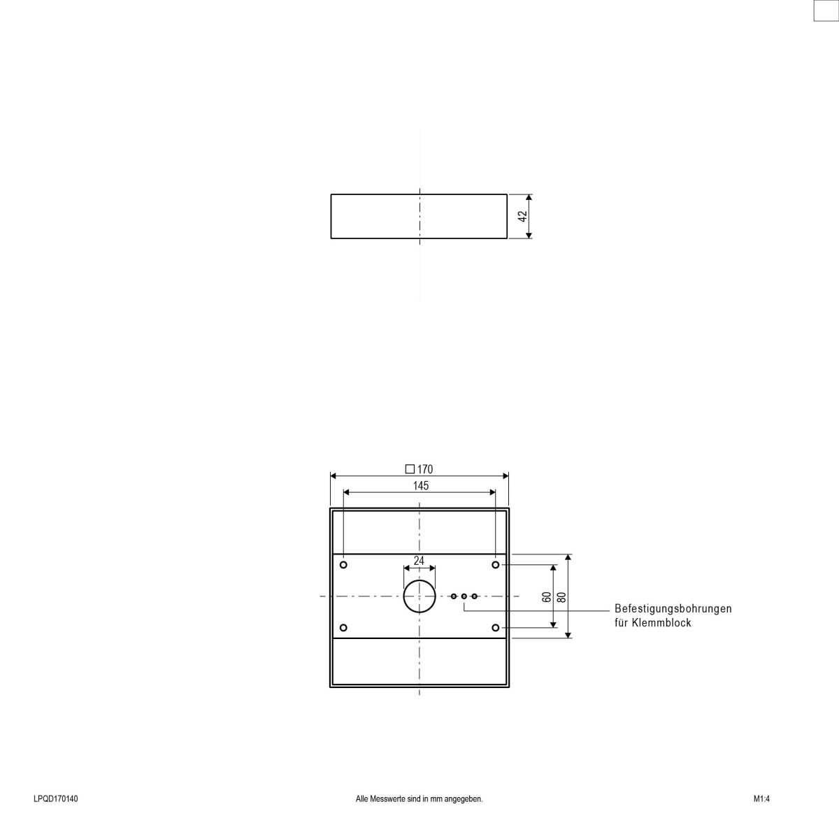 LED-Anbaupanel LPQD170140