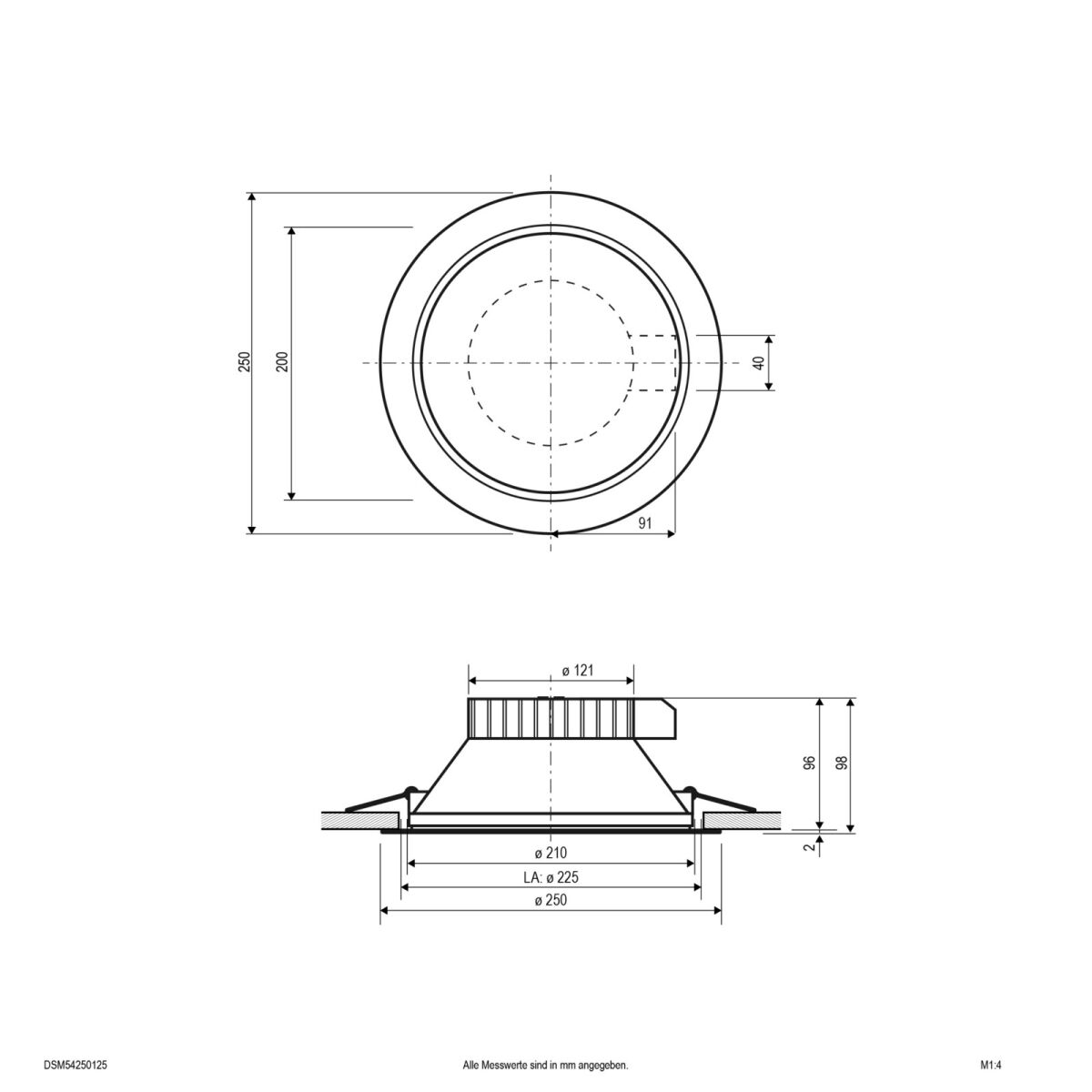 LED-Deckenleuchte DSM54250125
