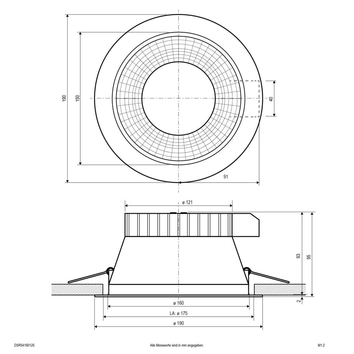 LED-Deckenleuchte DSR54190125