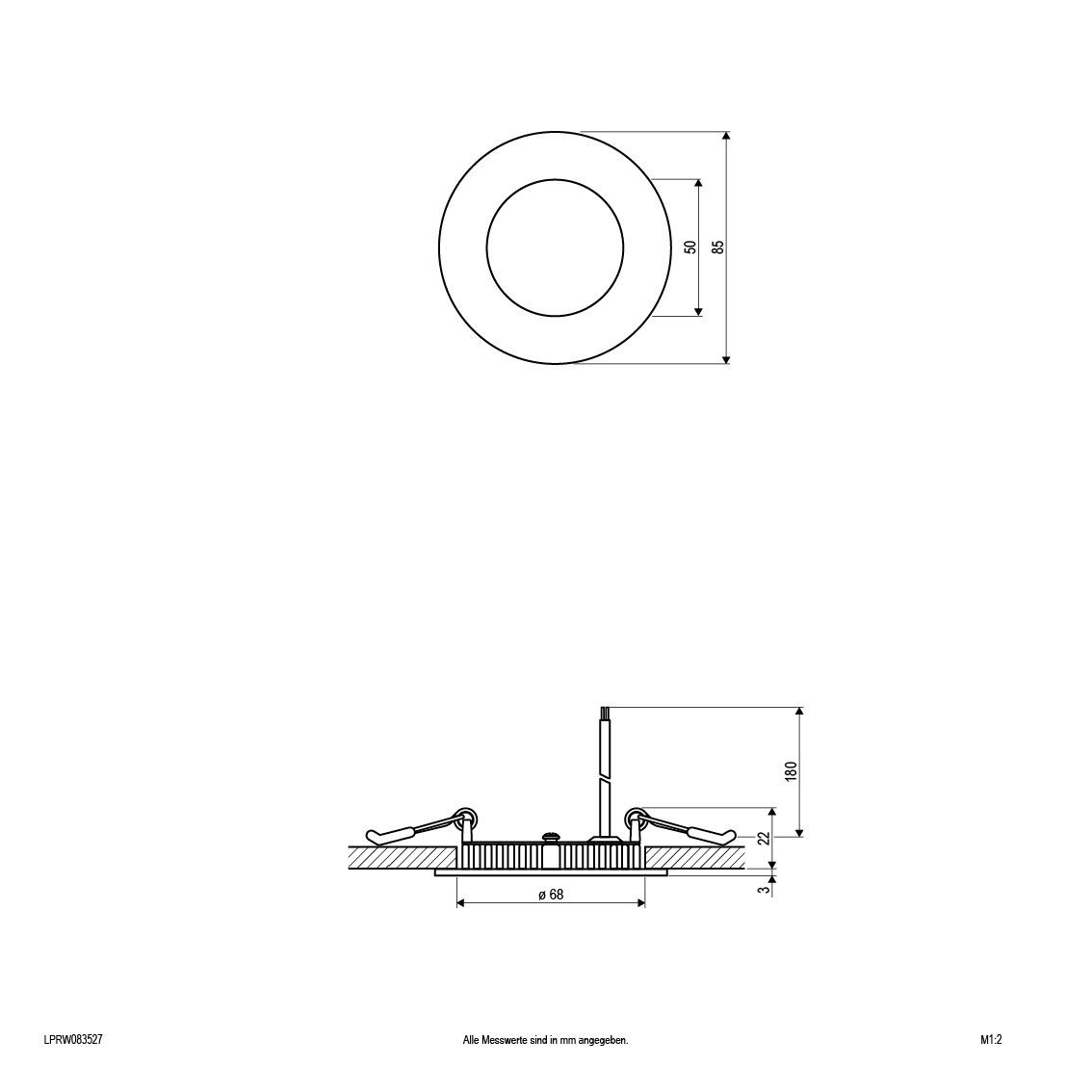 LED Einbaupanel LPRW083527