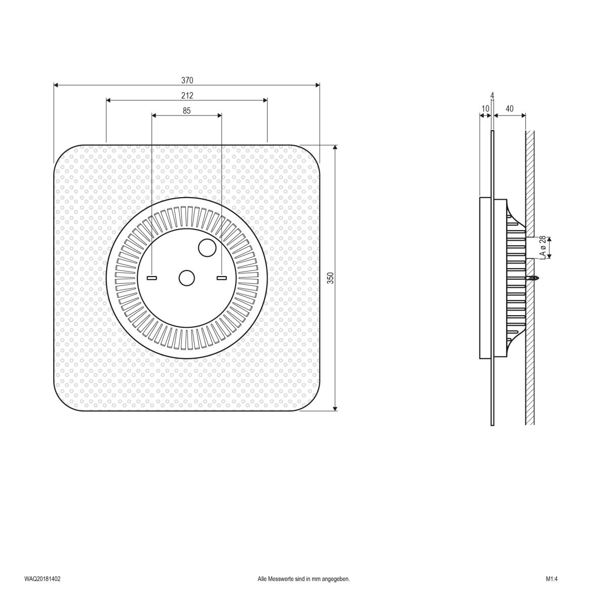 LED-Wandanbauleuchte WAQ20181402