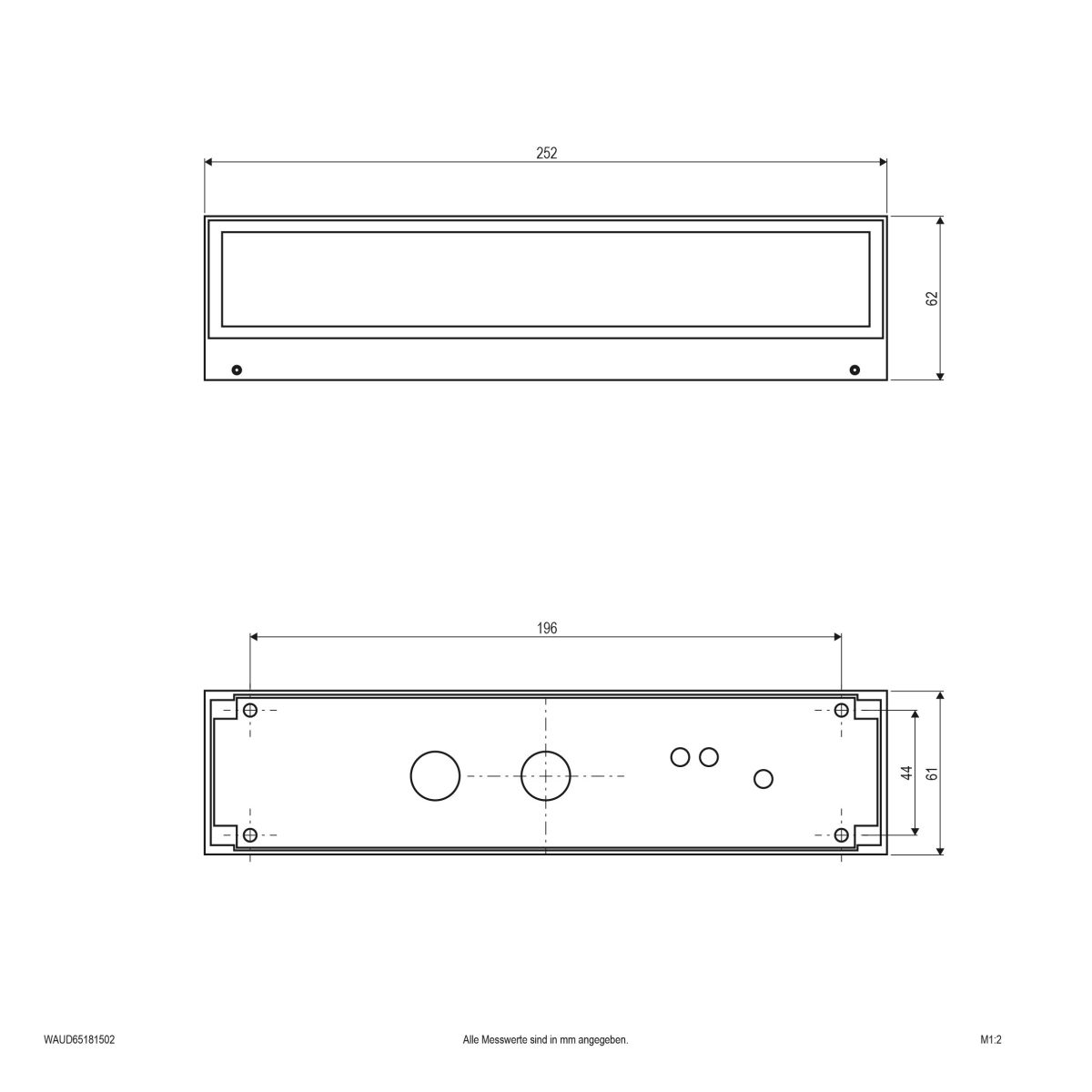 LED Wandanbauleuchte WAUD65181502