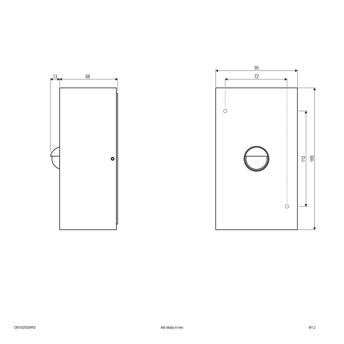 LED-Wandleuchte IP65 C65152502HRS