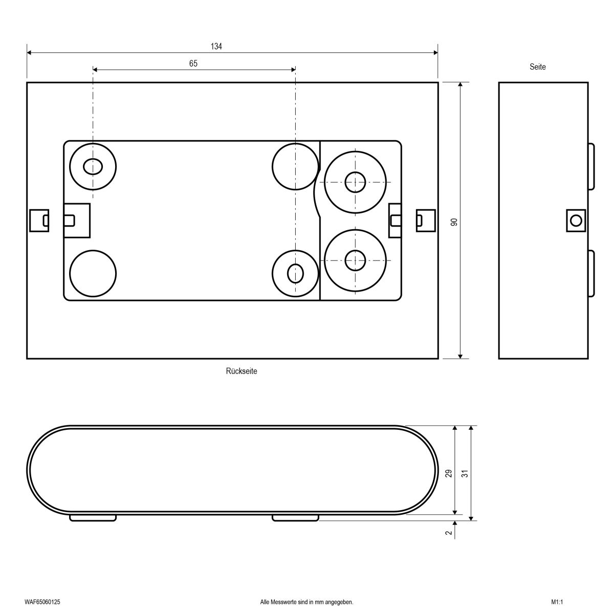 LED-Wandleuchte WAF65060125