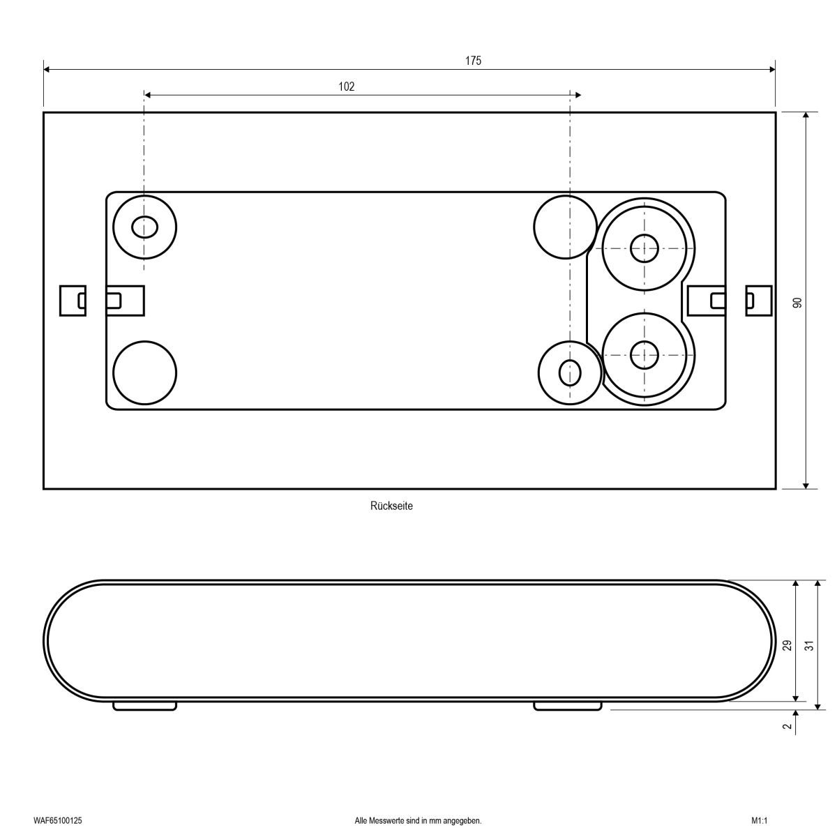 LED-Wandleuchte WAF65100125
