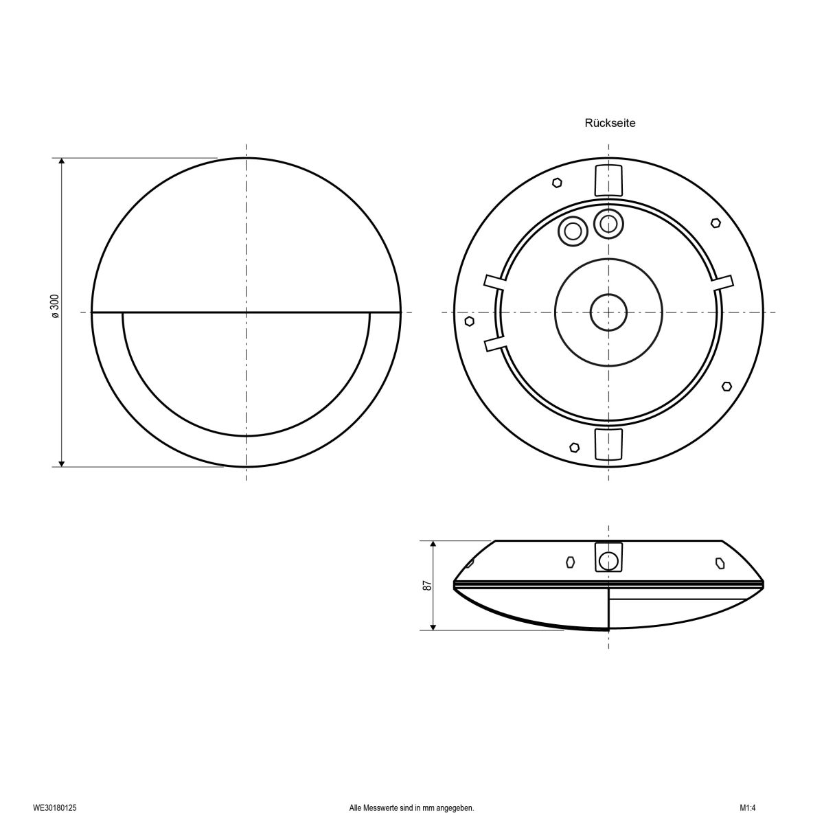 LED-Wandleuchte WE30180125