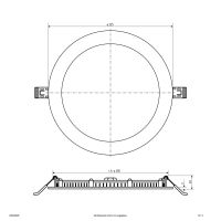 LED-Einbaupanel LDR220925