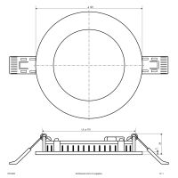 LED-Einbaupanel LTR120925