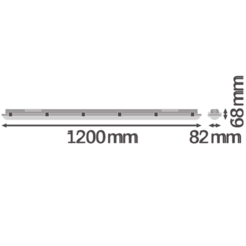 LED-Feuchtraumleuchte DPEL1200P18W840IP65