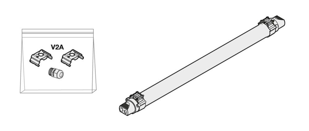 LED-Feuchtraumleuchte DPMAX1500S52W840VW69