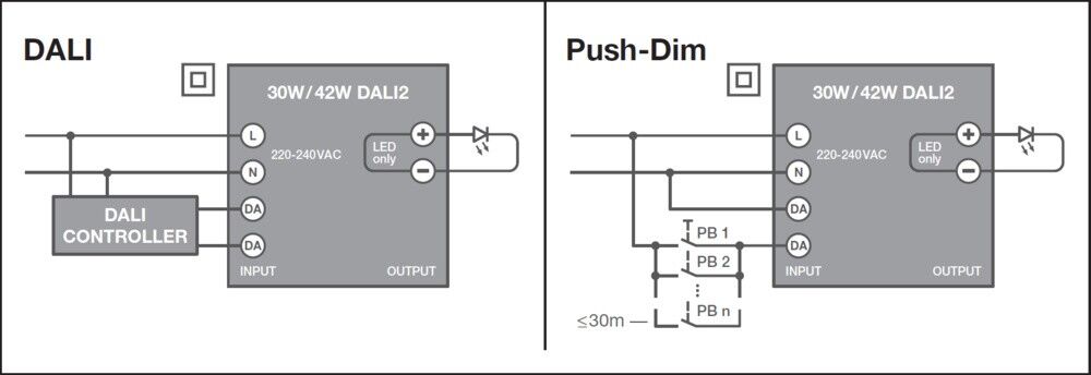 LED-Wand-u.Deckenleuchte BLKHRDDA300P_830BK