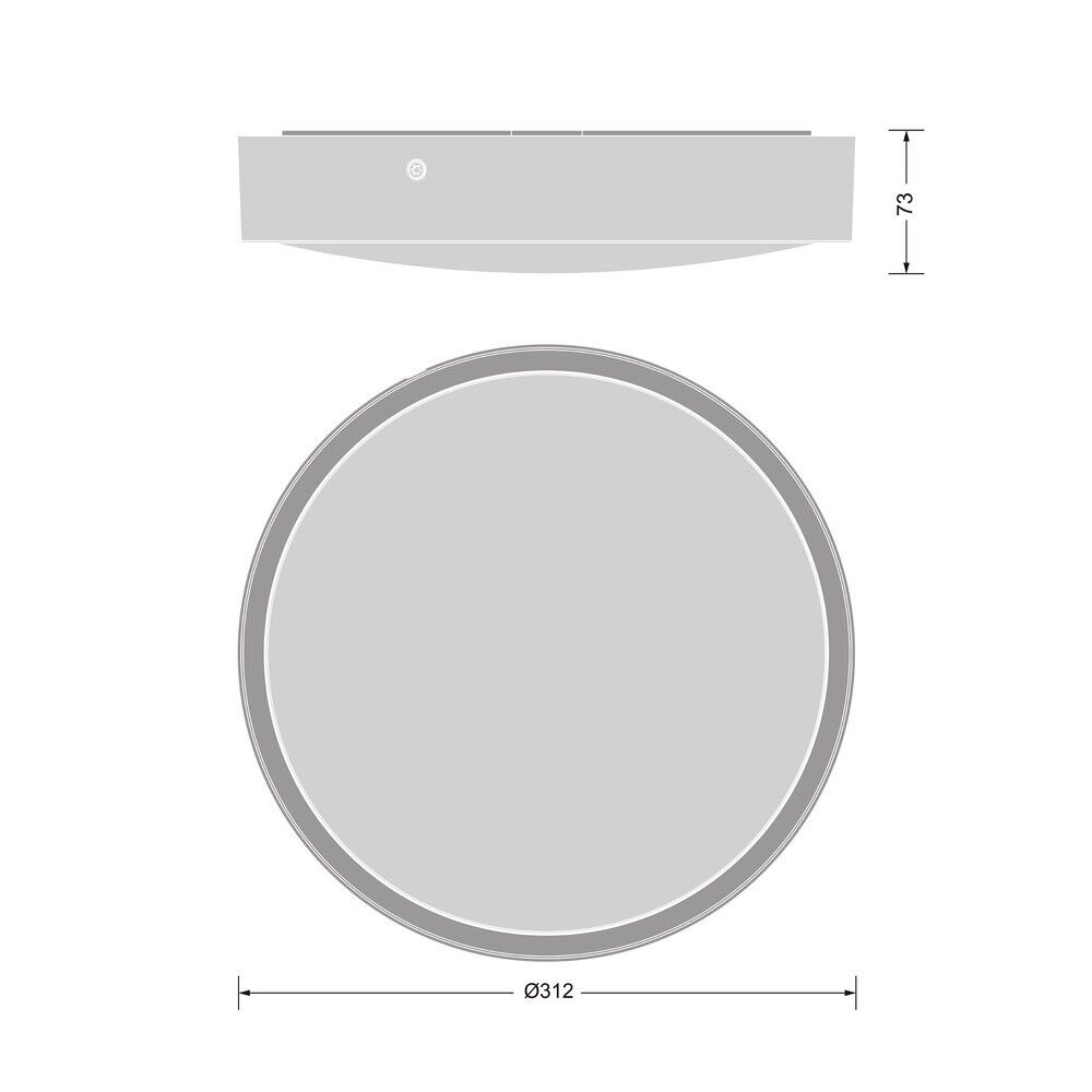 LED-Wand-u.Deckenleuchte BLKHRDDA300P_840BK