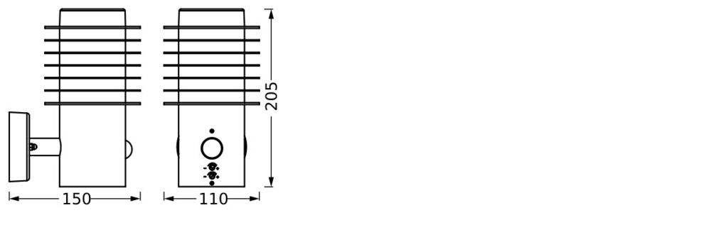 LED-Wandleuchte Endura#4058075835122