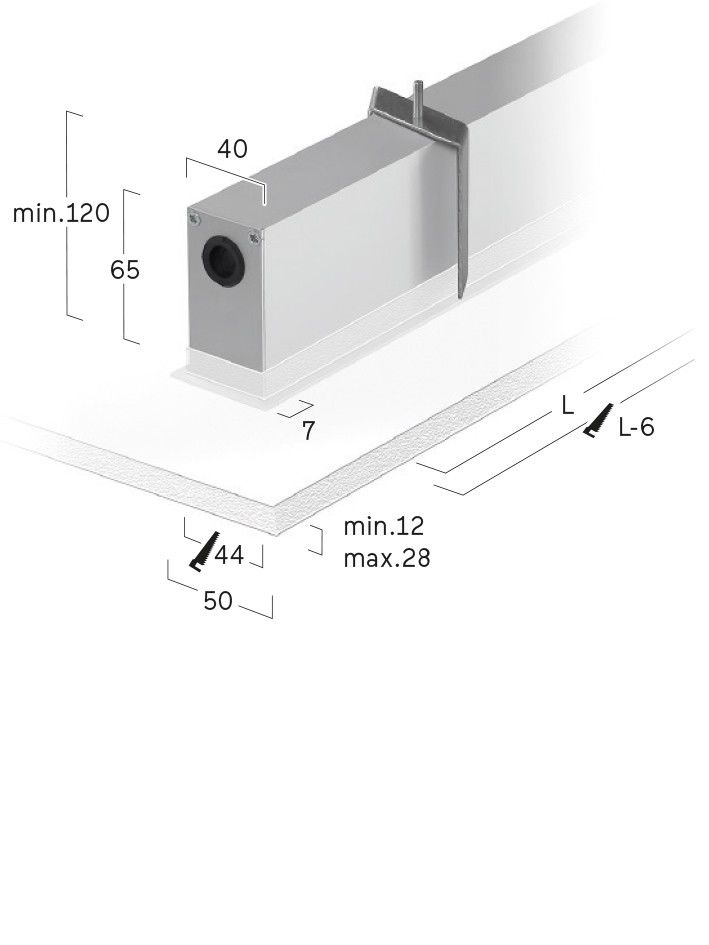 LED-Einbauleuchte LFXOEE-840M-L900