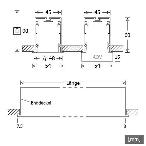 LED-Einbauleuchte MLE045108402APBD.s-e