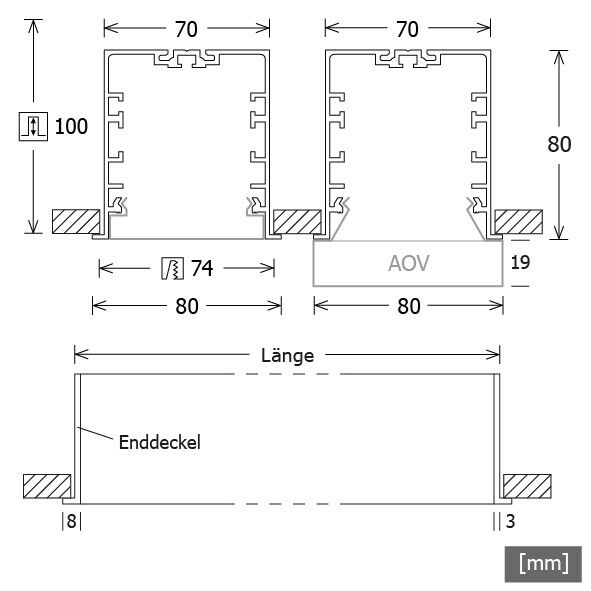 LED-Einbauleuchte MLE070108402AOVDA.ws