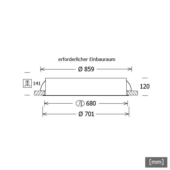 LED-Einbauleuchte PLL 27.700 #642351