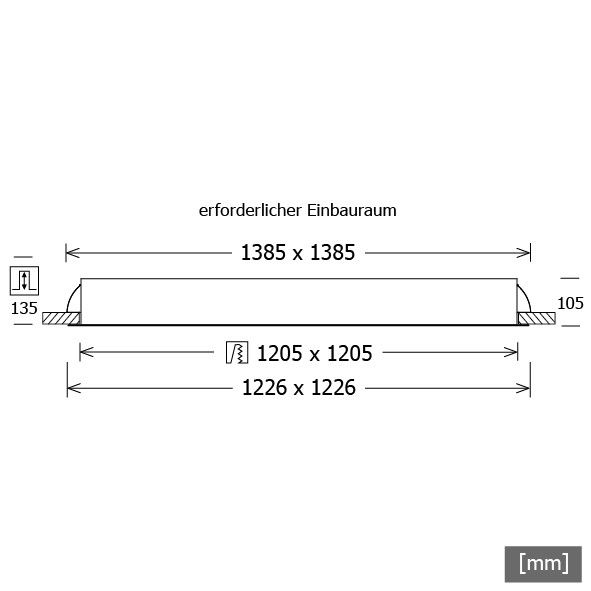 LED-Einbauleuchte PLL 57.122 #642367