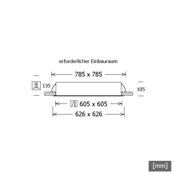 LED-Einbauleuchte PLL 57.625 #642374