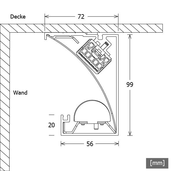 LED-Lichtvoute IDL 70.2527.3000 sw