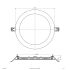 LED-Einbaupanel LDR220925
