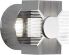 LED-Wandleuchte massiv-alu 7943-310