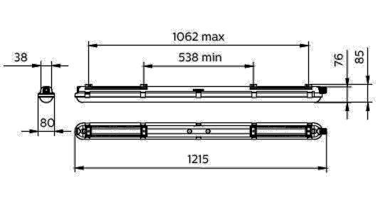 LED-Feuchtraumleuchte WT120C G2 #75433199