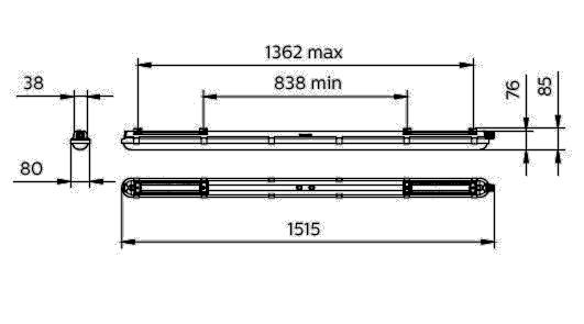 LED-Feuchtraumleuchte WT120C G2 #75435599