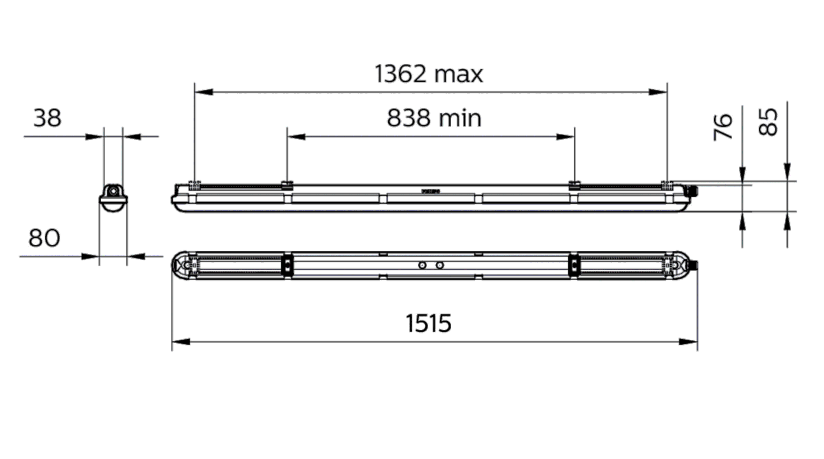 LED-Feuchtraumleuchte WT120C G2 #97578400