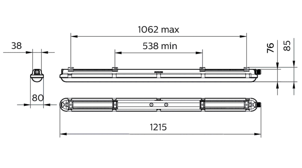 LED-Feuchtraumleuchte WT120C G2 #97580700