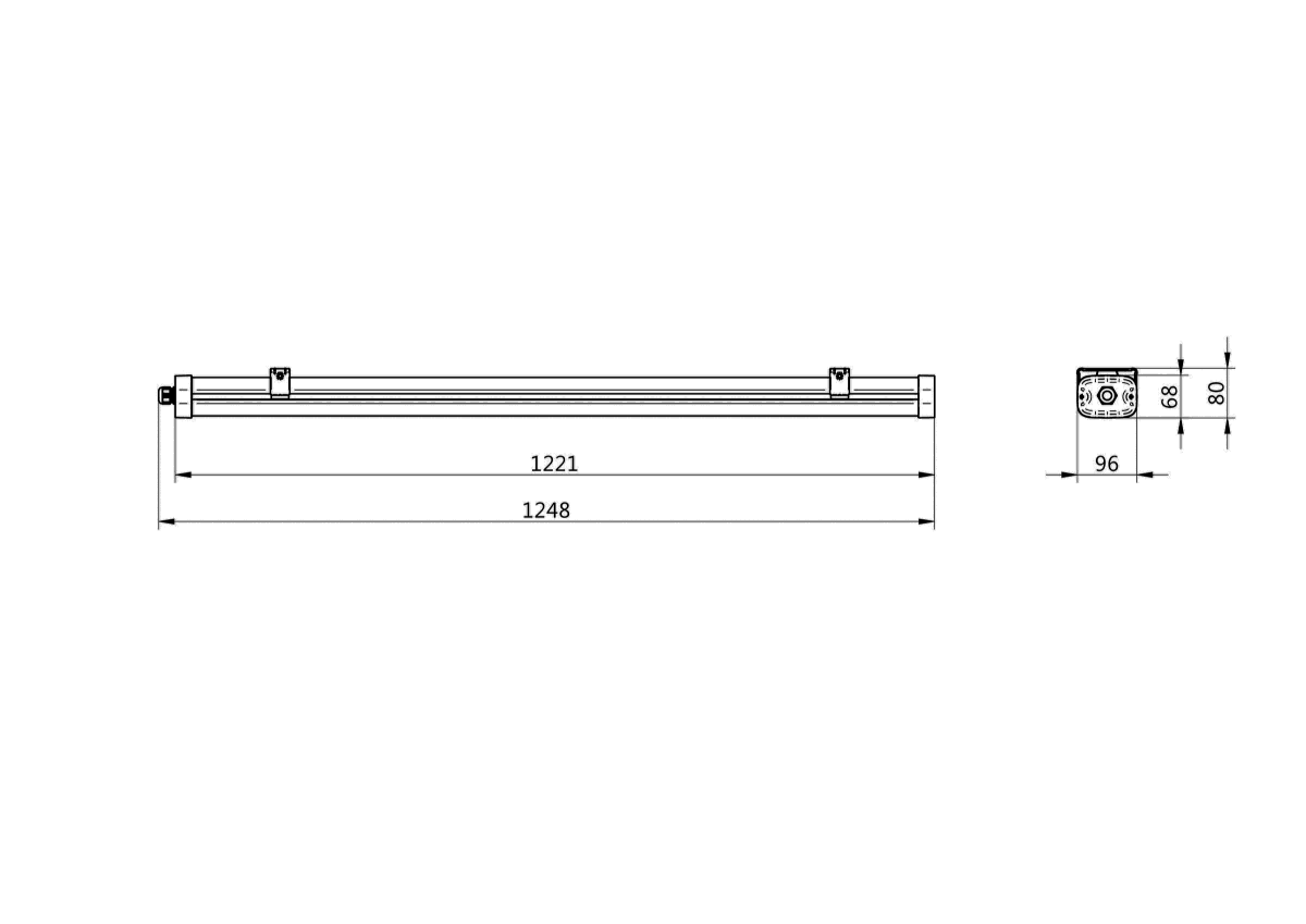 LED-Feuchtraumleuchte WT490C LED #62321700