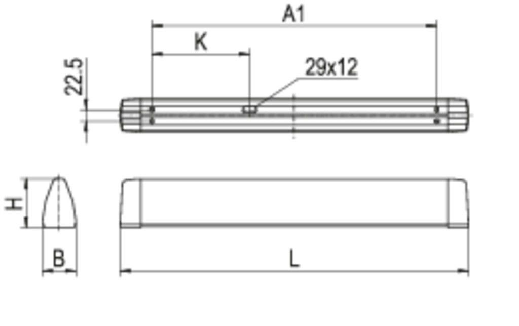 Leuchte f. R-Tube SPN-R1X120/25ND