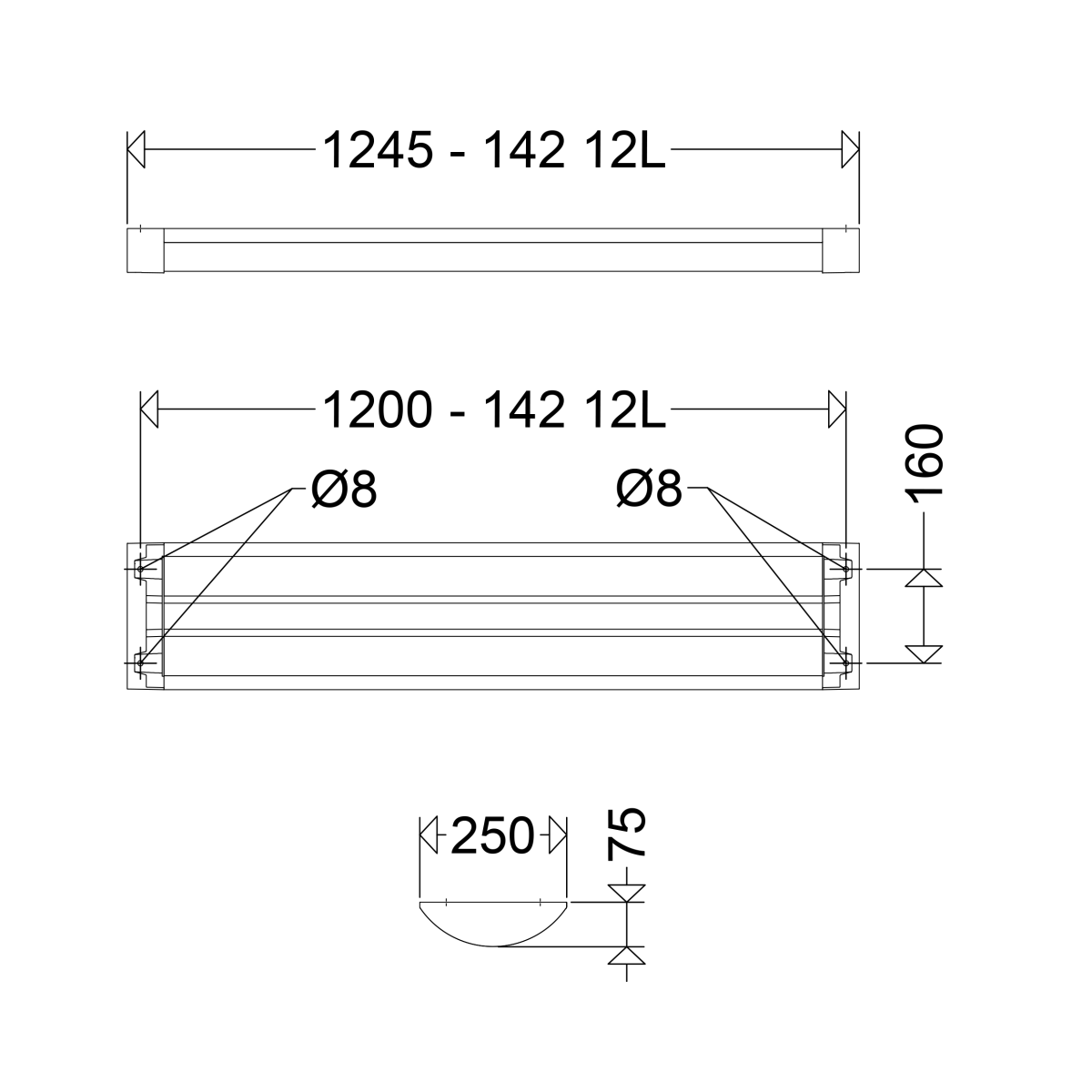 LED-Antivandalenleuchte 142 12L22