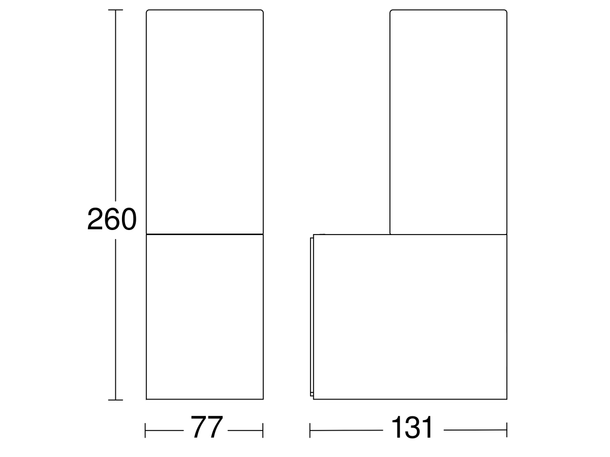 Außenleuchte ohne Sensor L 605 ANT 3000K