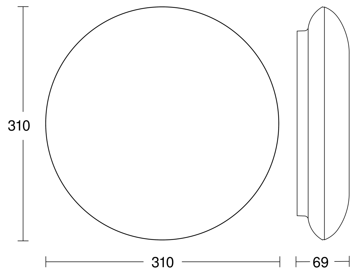 Sensor-Außenleuchte DL Vario Quat 068202