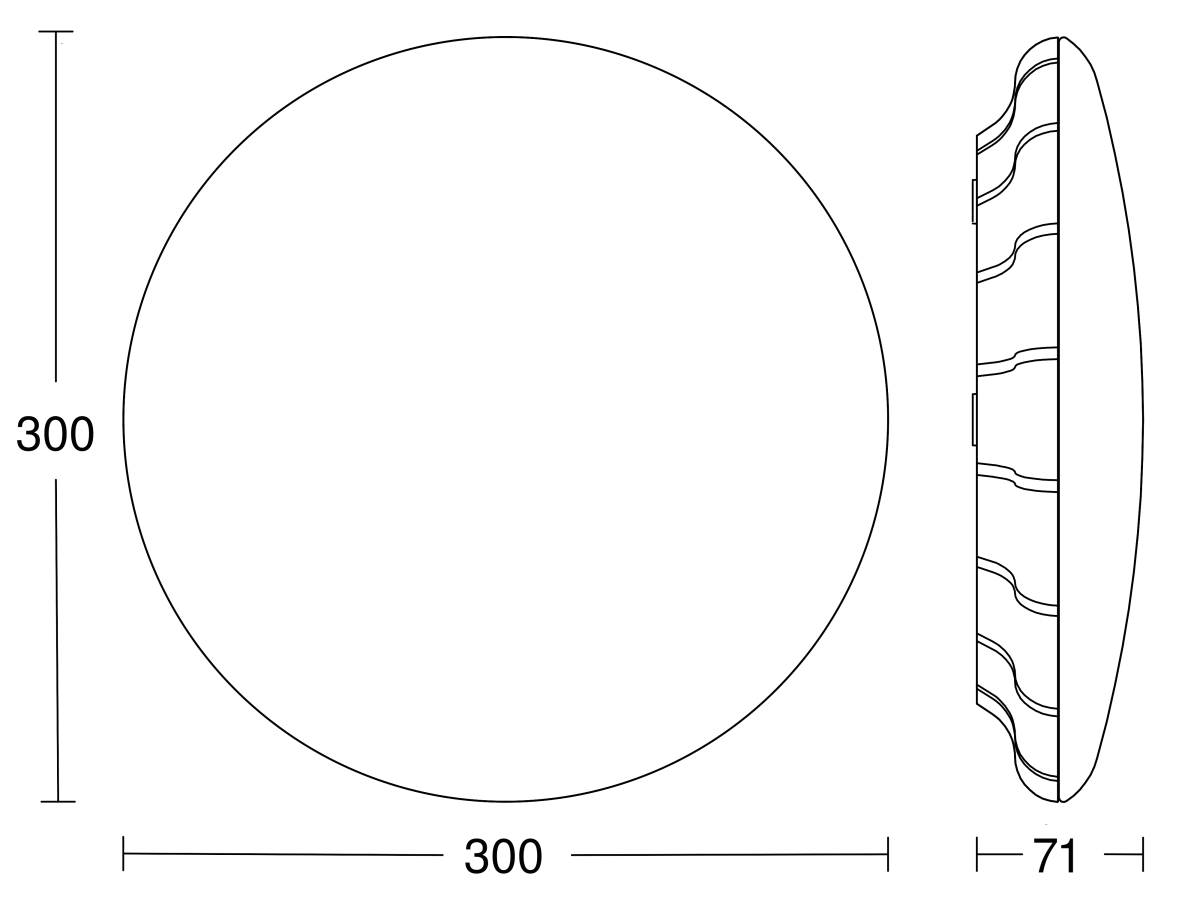 Sensor-LED-Innenleuchte RS PRO S20 SC 3000K