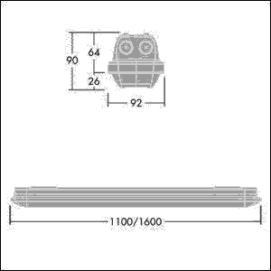 LED-Feuchtraumleuchte AQF S LED #96636065