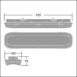 LED-Feuchtraumleuchte FORCELED 10000-840HF
