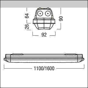 LED-Feuchtraumleuchte AMP L 6400 #42947087