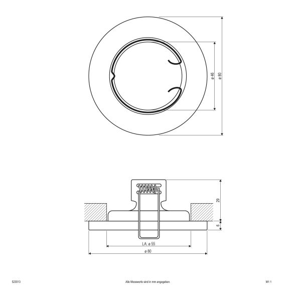 EB-Leuchte 523 013 chr/sat