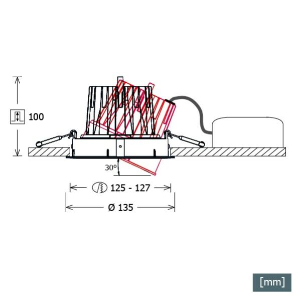 LED-Einbaustrahler CSAR603940OV46DALIsi