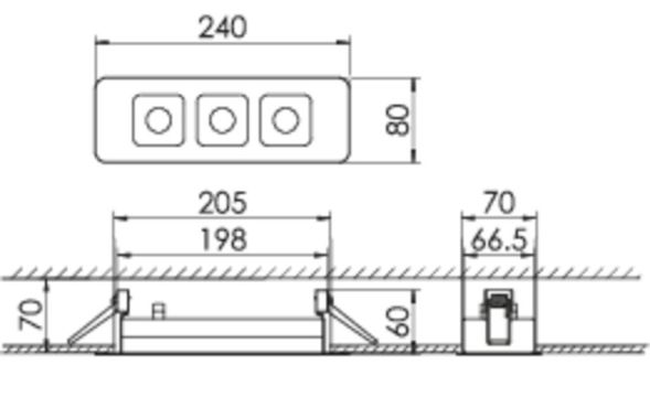 LED-Downlight MIREFA #SPG0320325AQ