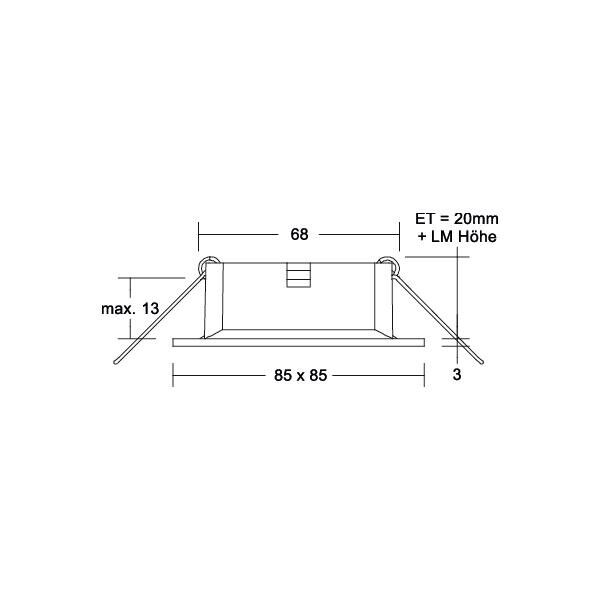 Einbaudownlight 27067180