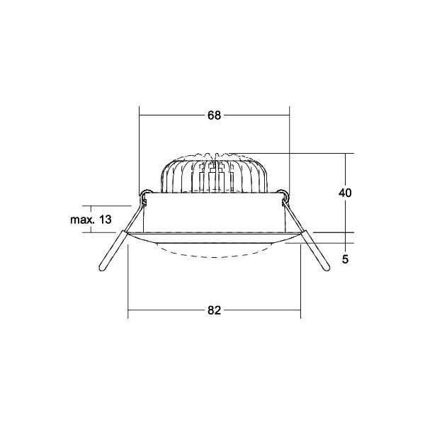 LED-Deckeneinbauleuchte 12383683
