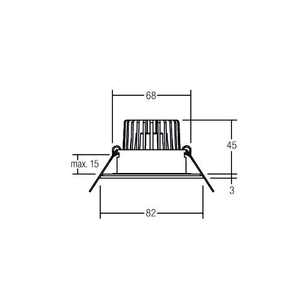 LED-Einbaudownlight 230 V 38375083
