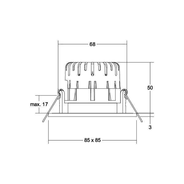 LED-Einbaudownlight 230 V 39481153