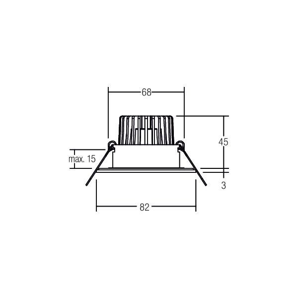 LED-Einbaudownlight 230 V 40375083