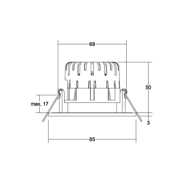 LED-Einbaudownlight 230 V 40480183