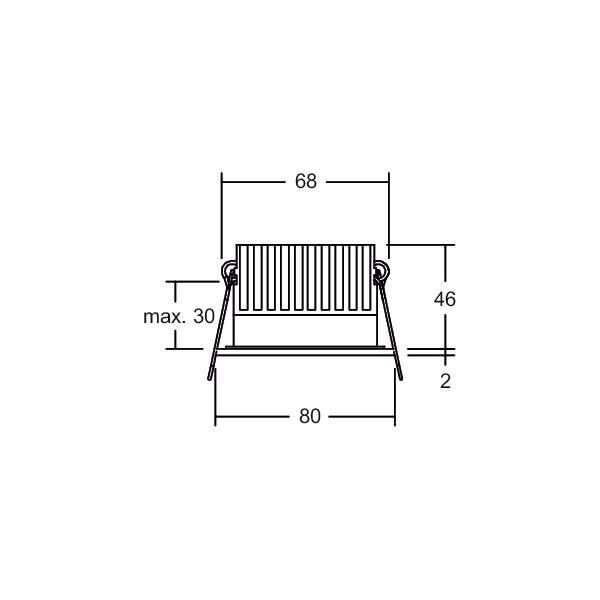 LED-Einbaudownlight 230V 12650183