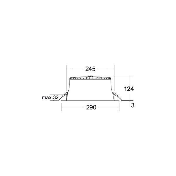 LED-Einbaudownlight 230V 12732173DA